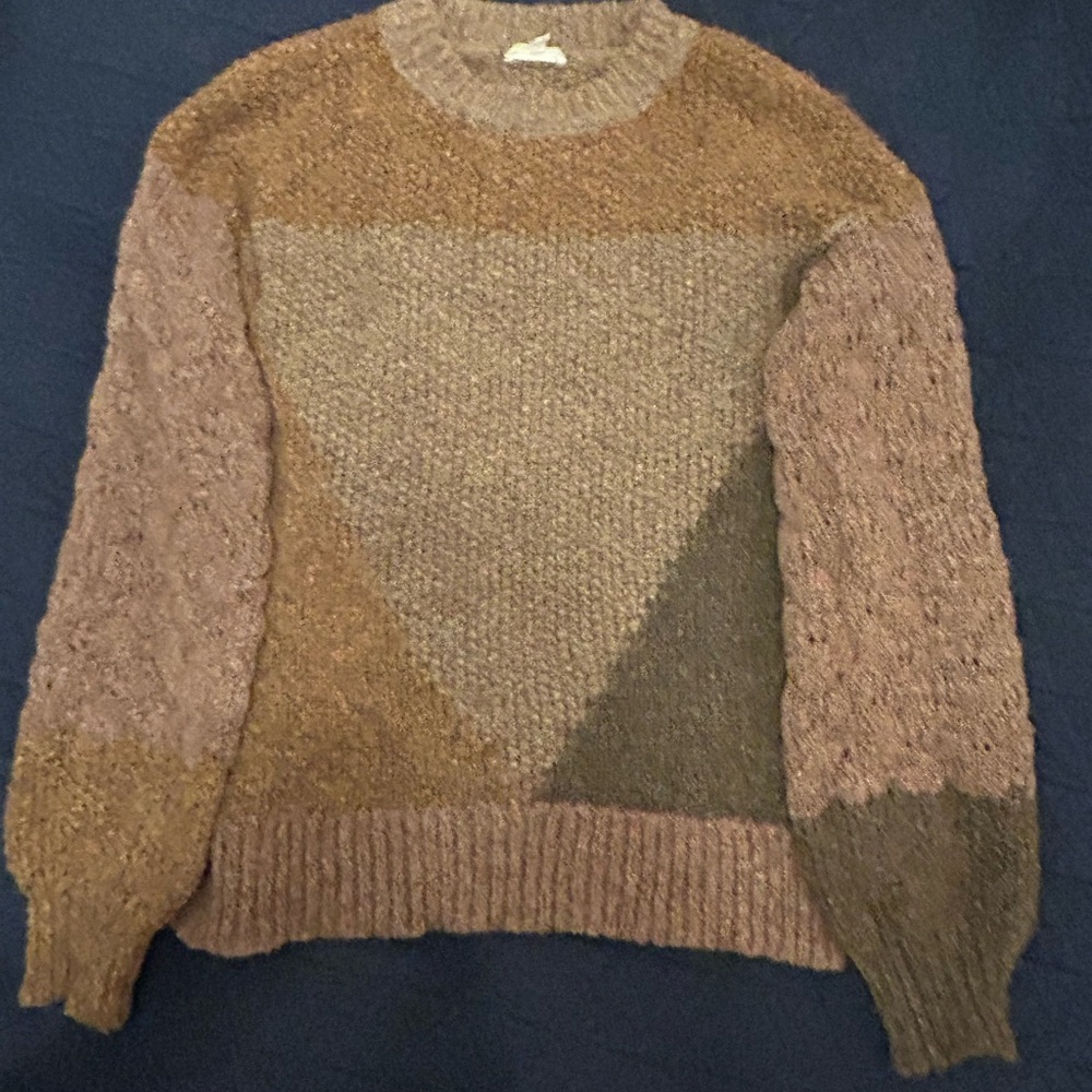 Mystree Multicolor Crew Neck Sweater